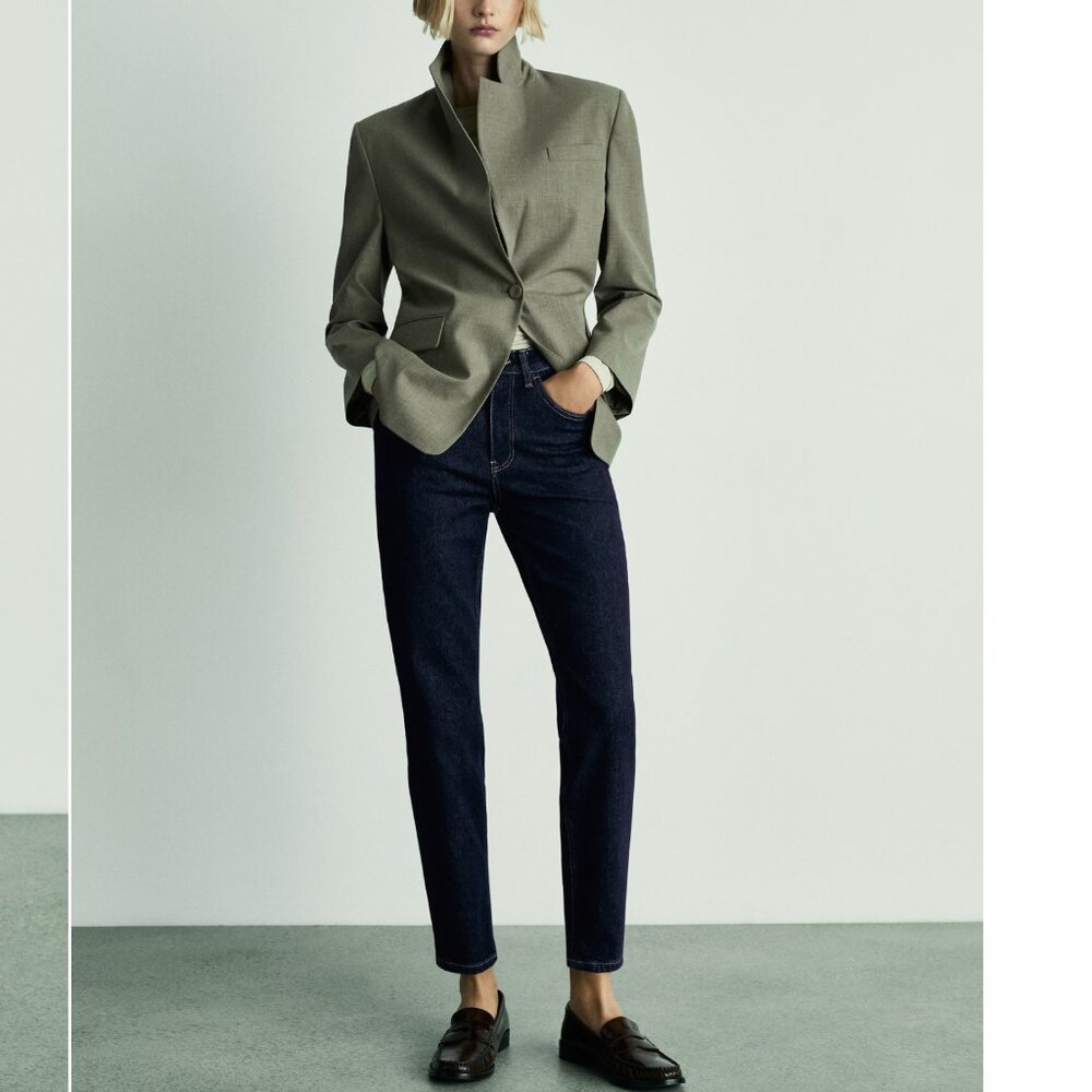 Never Worn Mango Mom High Waist Jeans